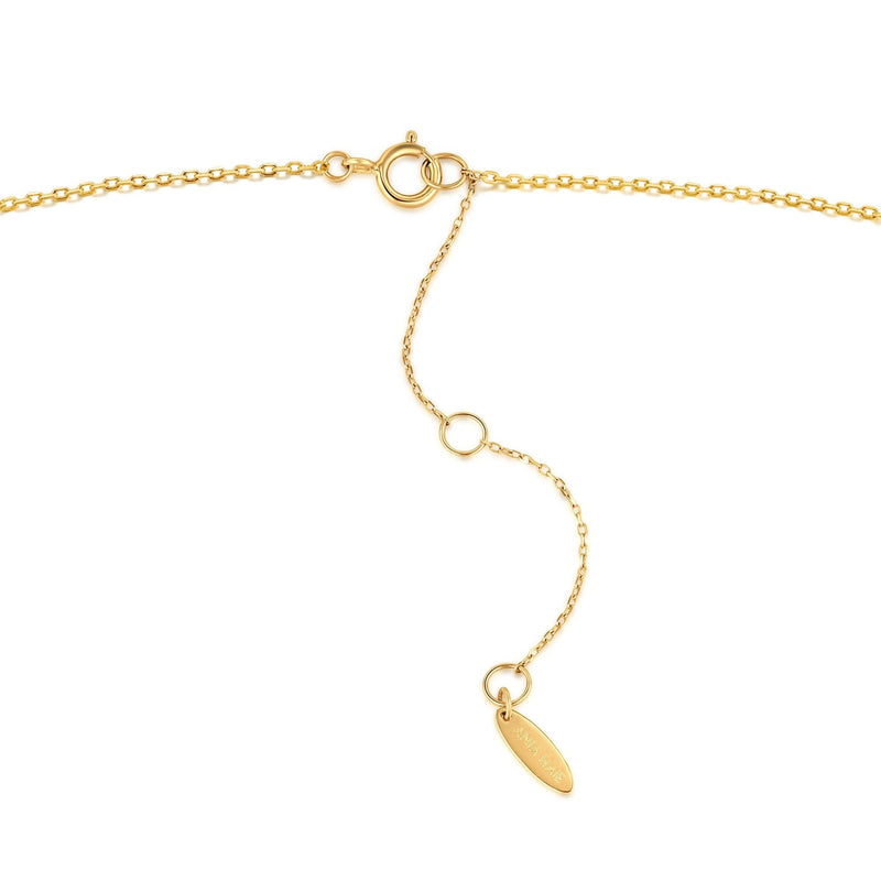 Ania Haie 14kt Gold Natural Diamond Key Necklace