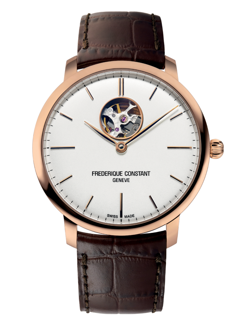 Frederique Constant Slimline Heart Beat Automatic Mens Watch FC-312V4S4