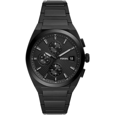Fossil Everett Chronograph Black Dial Mens Watch FS5797