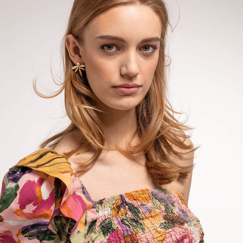 Thomas Sabo Ear Studs Leaves Gold