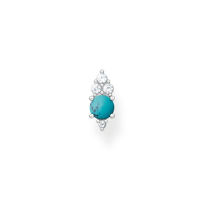 Thomas Sabo Single Ear Stud Blue Stone Silver