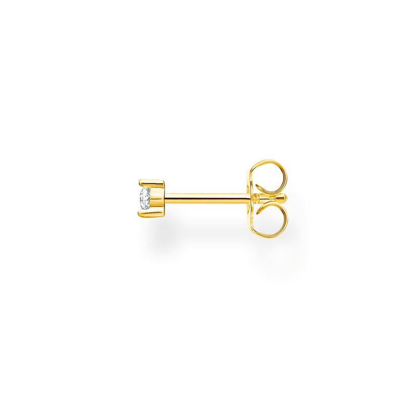 Thomas Sabo Single Ear Stud Stone Gold