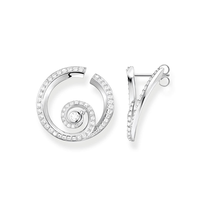 Thomas Sabo Ear studs wave with stones