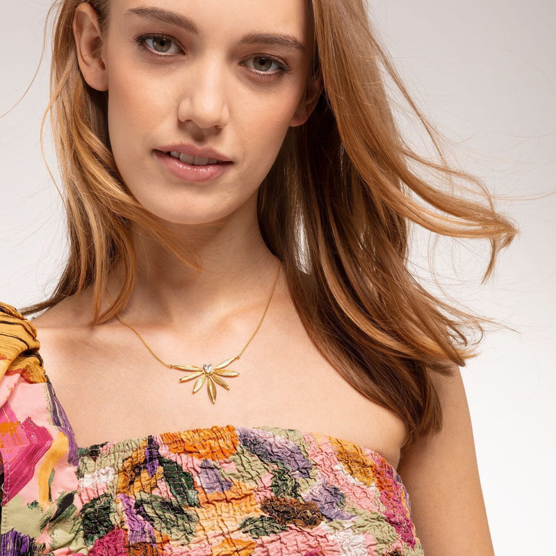 Thomas Sabo Necklace Leaves Large Gold