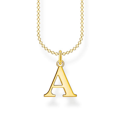 Thomas Sabo Necklace Letter A Gold