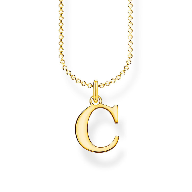 Thomas Sabo Necklace Letter C Gold