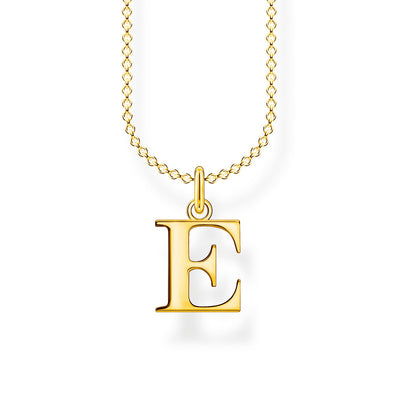 Thomas Sabo Necklace Letter E Gold