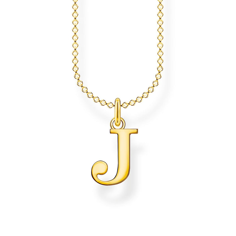 Thomas Sabo Necklace Letter J Gold