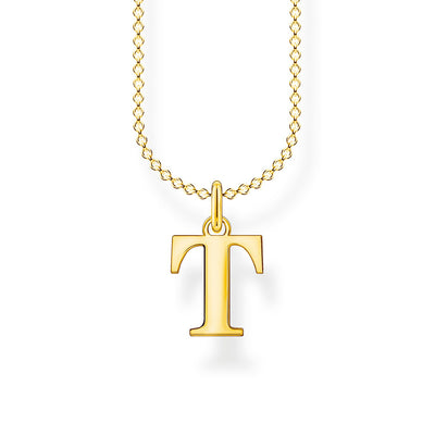 Thomas Sabo Necklace Letter T Gold