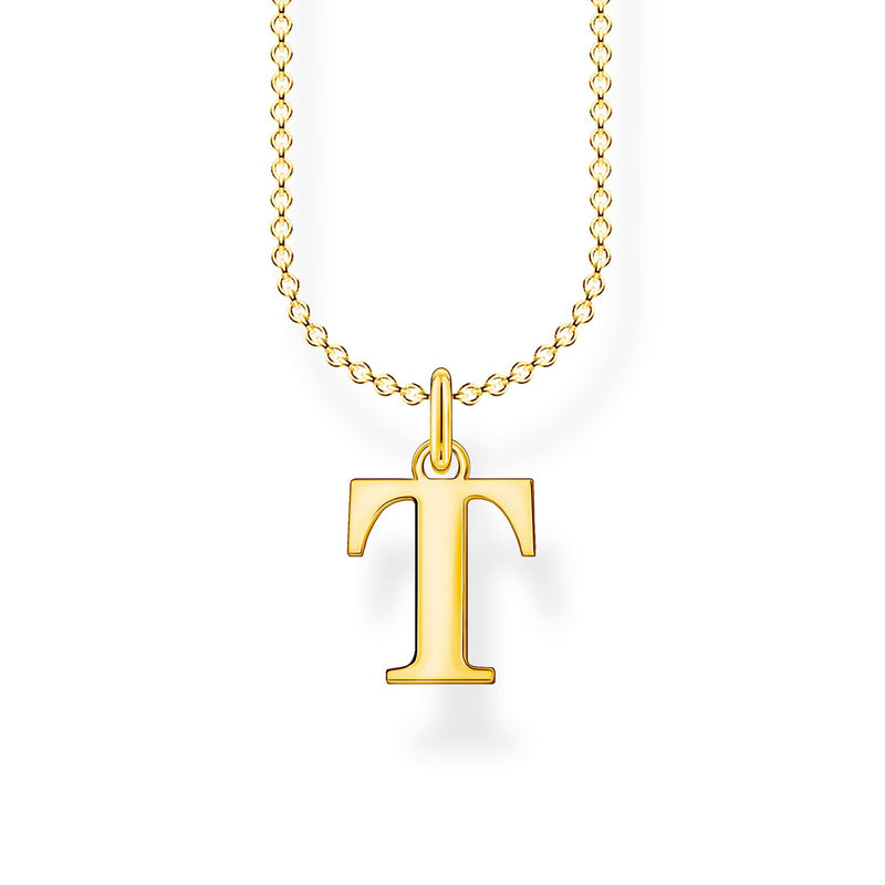 Thomas Sabo Necklace Letter T Gold