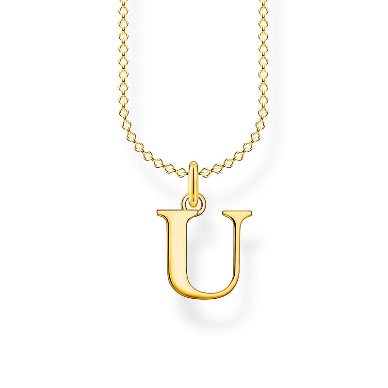 Thomas Sabo Necklace Letter U Gold