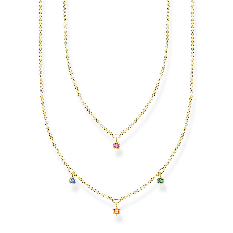 Thomas Sabo Necklace Colourful Stones