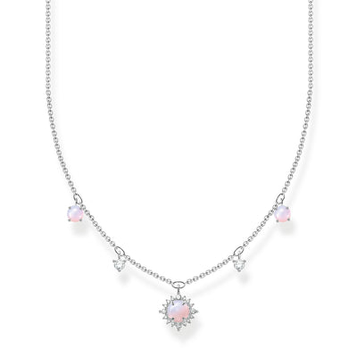 Thomas Sabo Necklace Pink Stone Silver