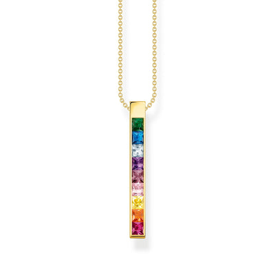 THOMAS SABO Necklace colourful stones gold