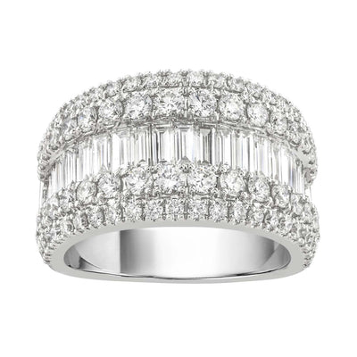 2.95ct Lab Grown Diamond Ring in 18K White Gold