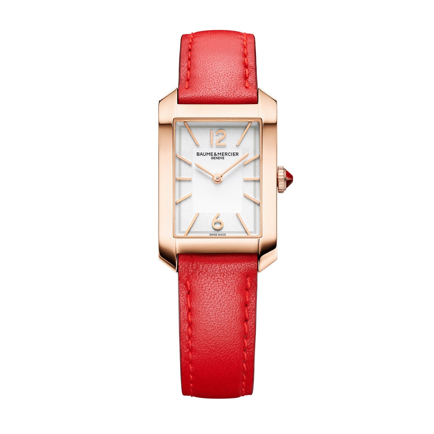 Baume & Mercier Hampton 18K Pink Gold Titanium 35 x 22mm Women's Watch M0A10628