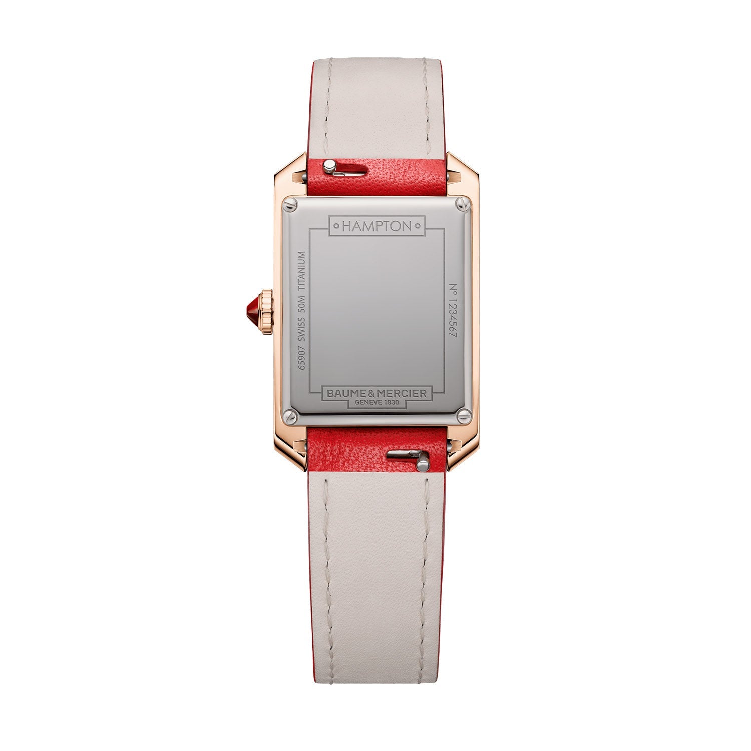 Baume & Mercier Hampton 18K Pink Gold Titanium 35 x 22mm Women's Watch M0A10628