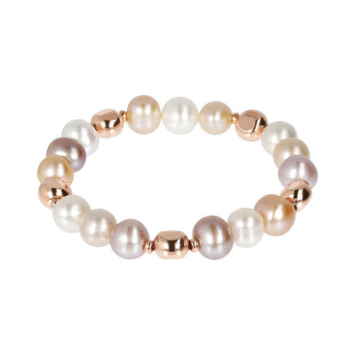 Bronzallure Pearl Stretch Bracelet