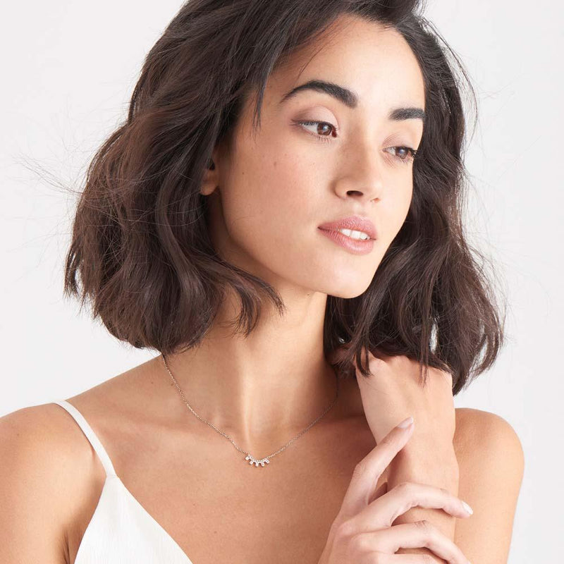 Ania Haie Glow Solid Bar Necklace - Silver