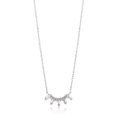 Ania Haie Glow Solid Bar Necklace - Silver