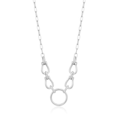 Ania Haie Horseshoe Link Necklace - Silver