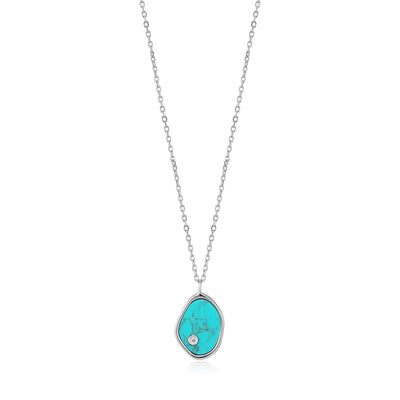 Ania Haie Silver Tidal Turquoise Necklace