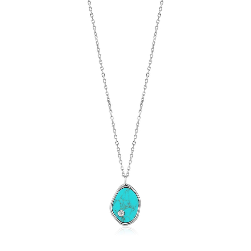 Ania Haie Silver Tidal Turquoise Necklace