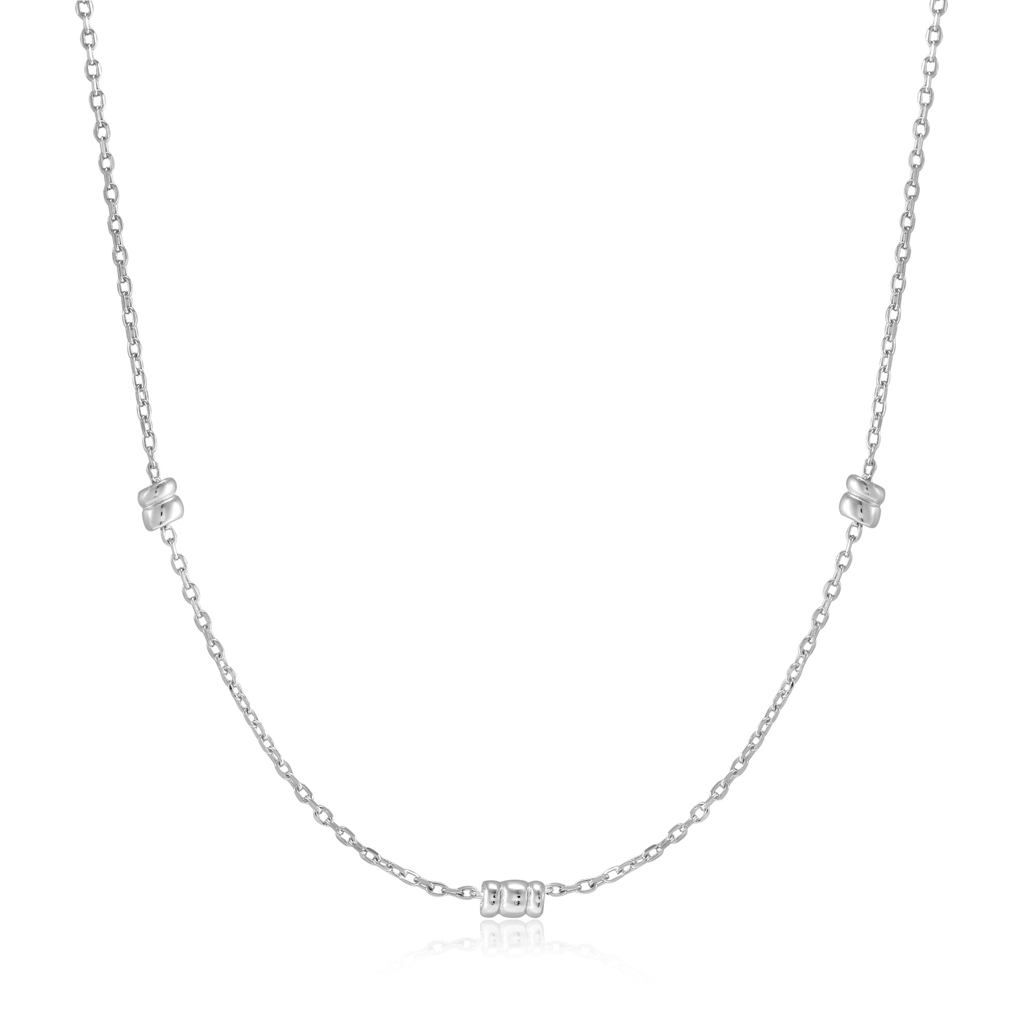 Ania Haie Silver Smooth Twist Chain Necklace