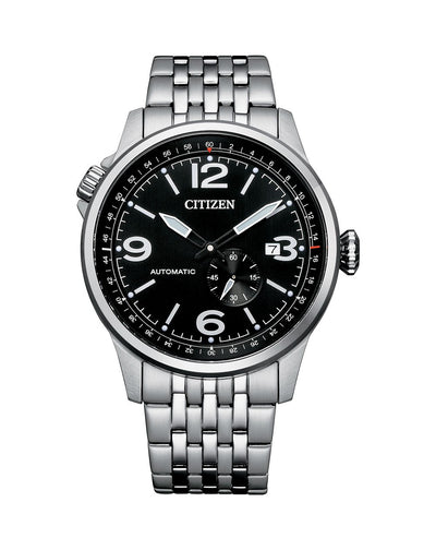Citizen Automatic Pilot Design Stainless Steel Watch NJ0140 84E
