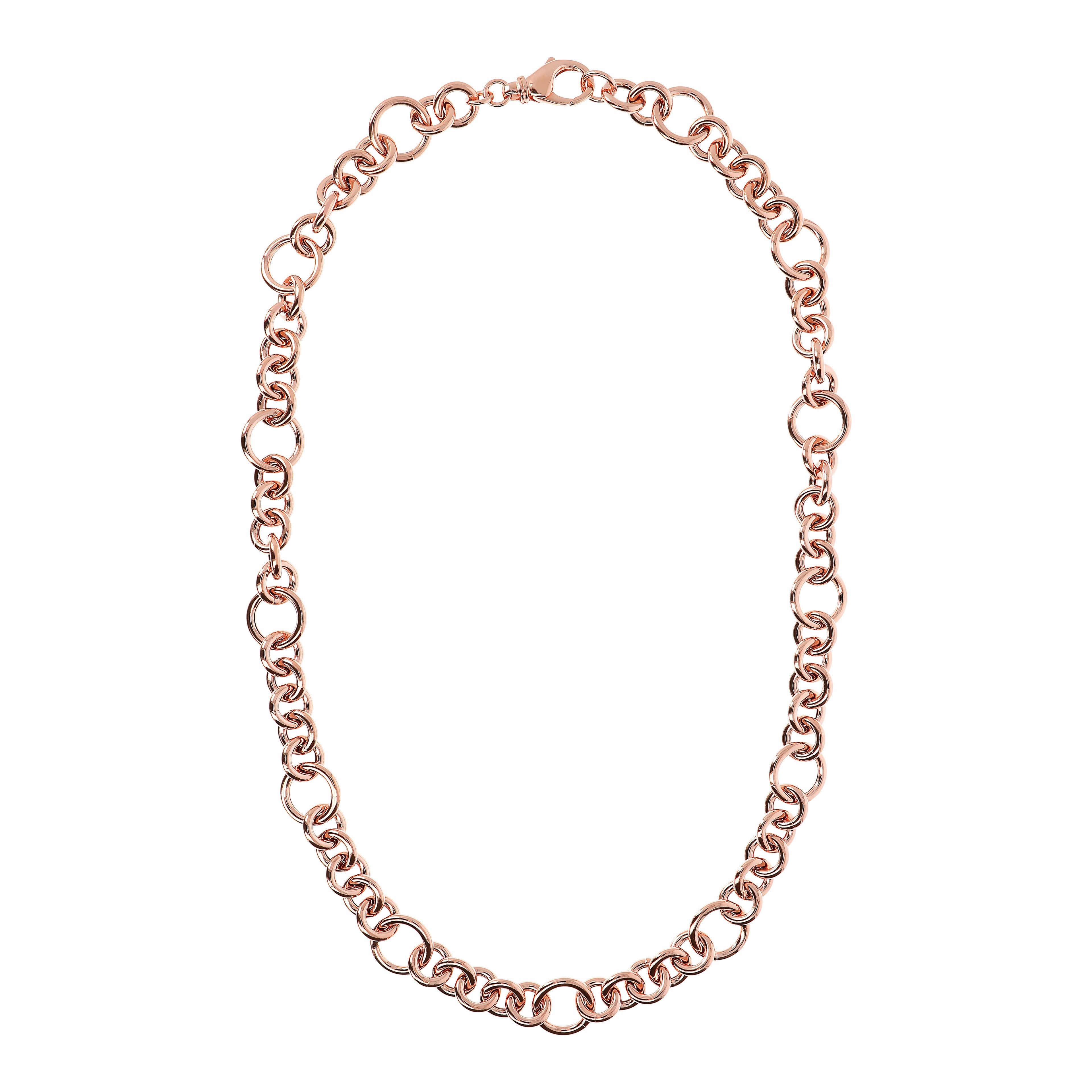 Bronzallure Necklace with Chain and Rings