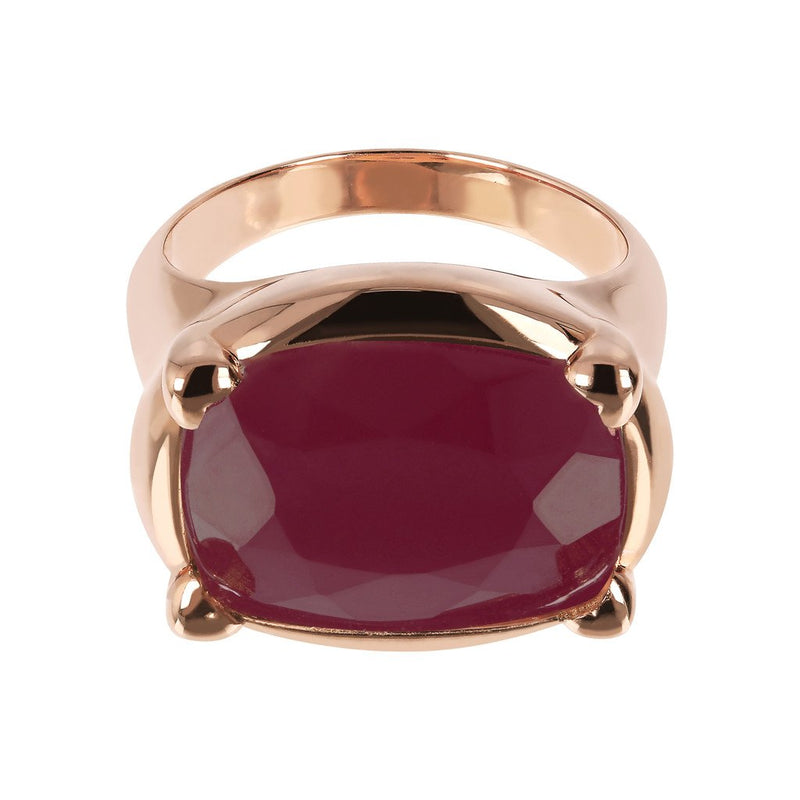 Bronzallure Queen Plum Agate Ring