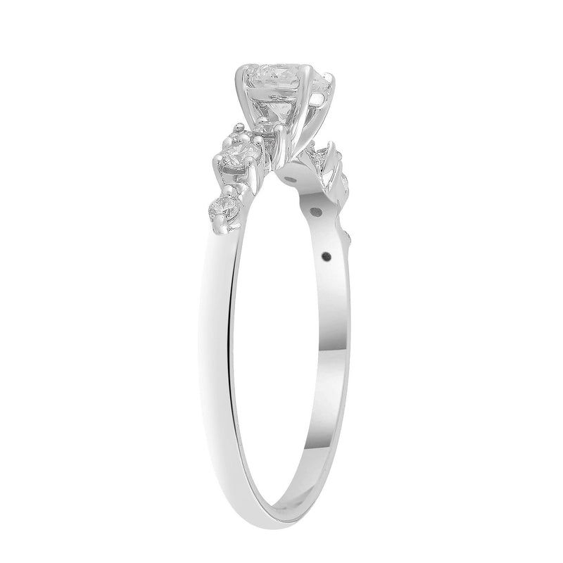 Diamond Ring with 0.50ct Diamonds in 9K White Gold