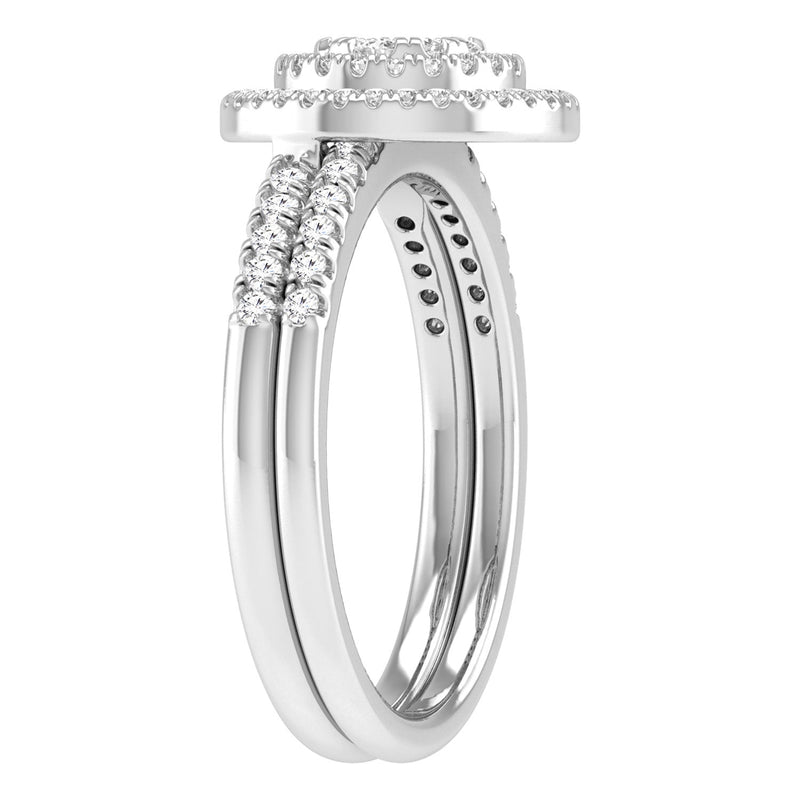 Diamond Ring with 0.50ct Diamonds in 9K White Gold