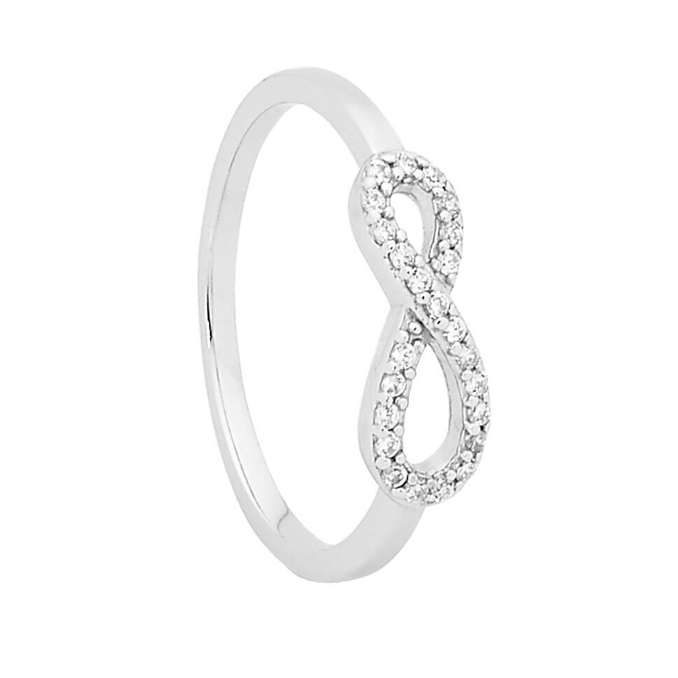 Georgini Petite Infinity Ring Silver Size 10