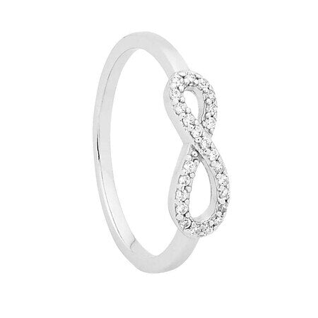 Georgini Petite Infinity Ring Silver Size 10