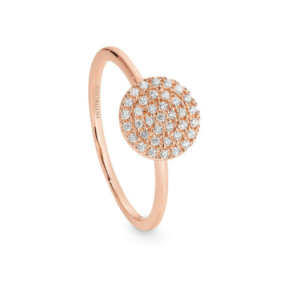 Georgini Pavo Ring Rose Gold Size 9