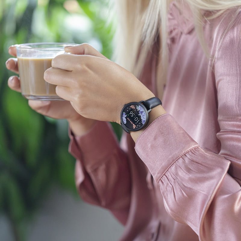 Reflex Active Series 3 Black Midnight Garden Smart Watch RA03-2018