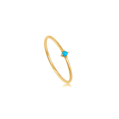 Ania Haie 14kt Gold Turquoise Stone Ring