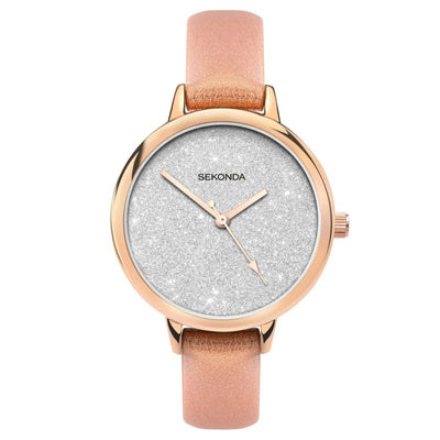 Sekonda Glitter Silver Dial Metallic Strap Ladies Watch SK40025