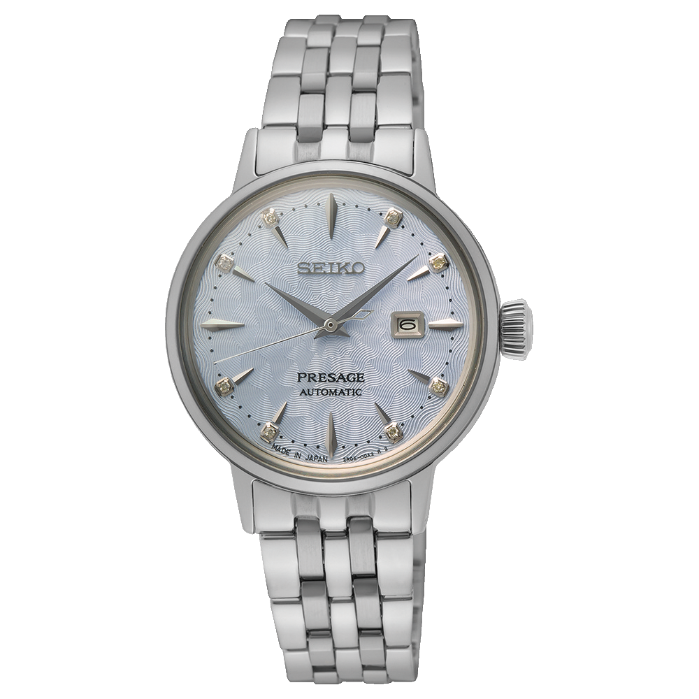 Seiko Presage Elegant Automatic Watch with Diamonds SRE007J