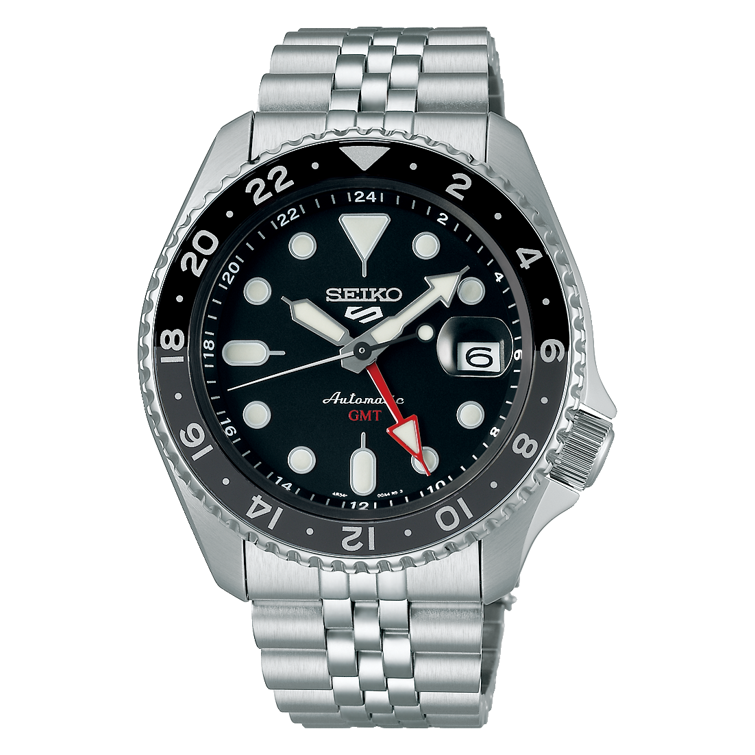 Seiko 5 Sports GMT "SKX" Charcoal Dial SSK001K