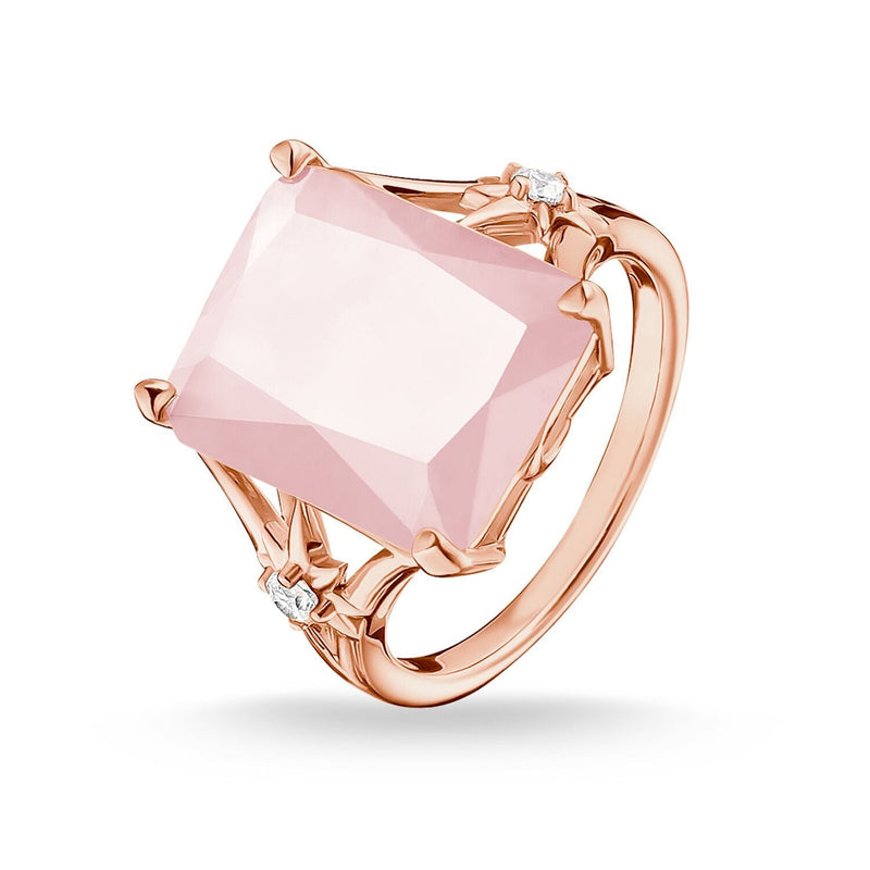 Large pink clearance stone ring