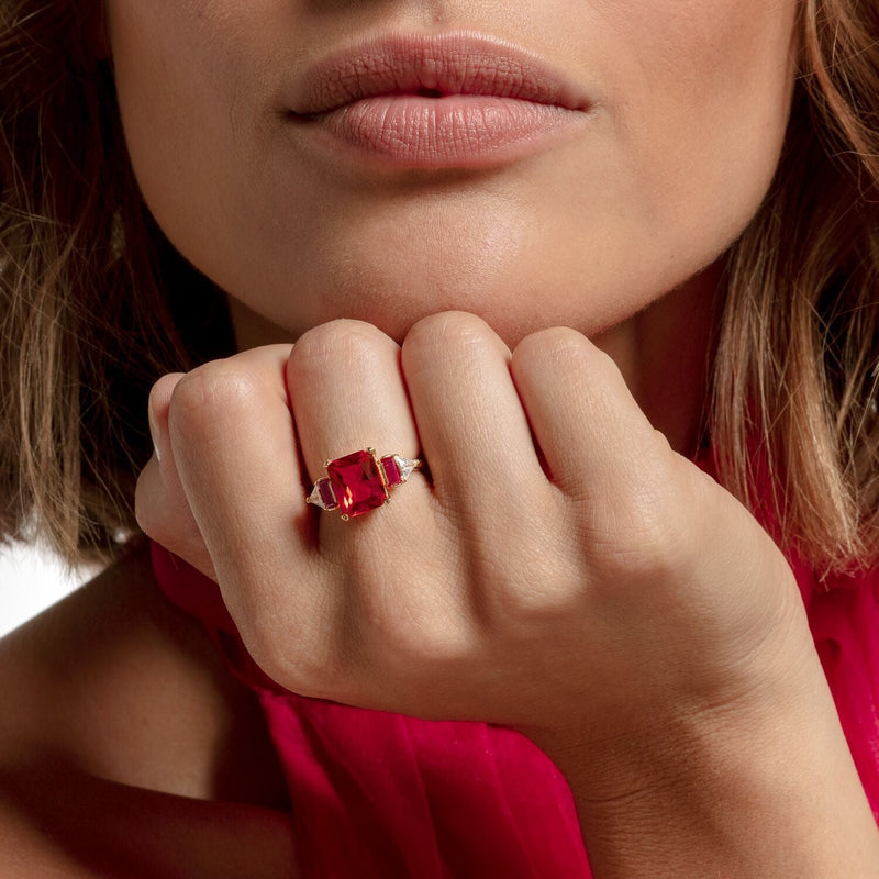 Thomas Sabo Ring Colourful Stones, Gold