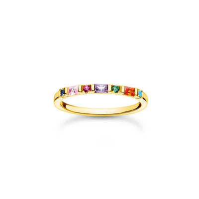 Thomas Sabo Ring Colourful Stones Gold