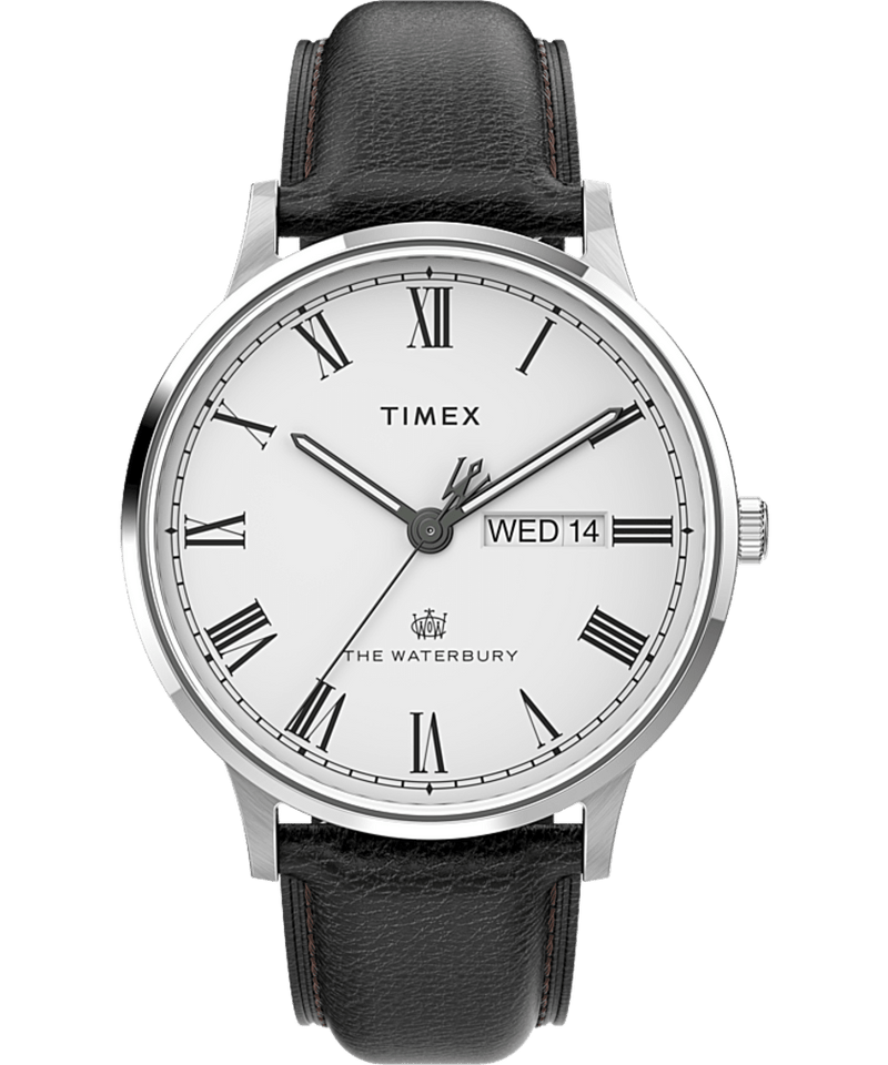 Timex The Waterbury Classic Day/Date 40mm Leather Strap Watch TW2U88400 - Watch