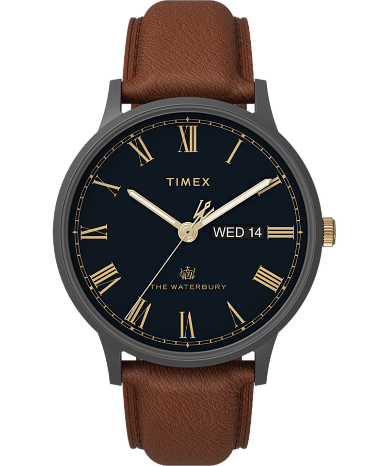 Timex The Waterbury Classic Day/Date 40mm Leather Strap Watch TW2U88500