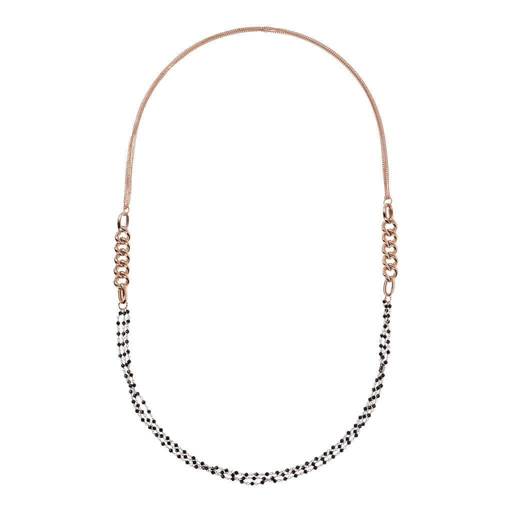 Bronzallure Multi-Strand Rosary Necklace