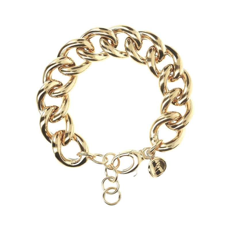 Bronzallure Golden Large Chain Link Bracelet