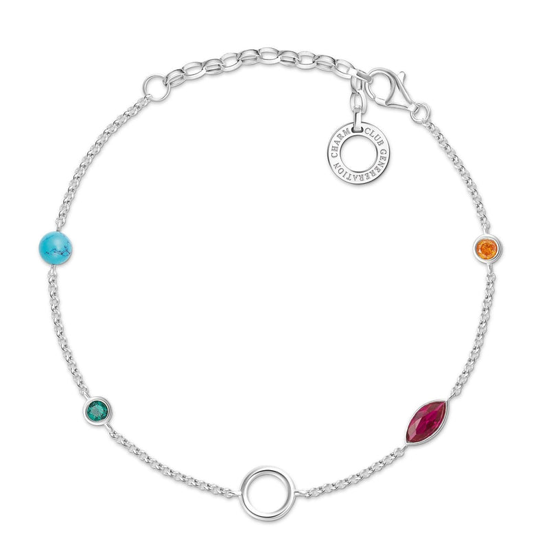 Thomas Sabo Charm Bracelet "Colourful Stones"