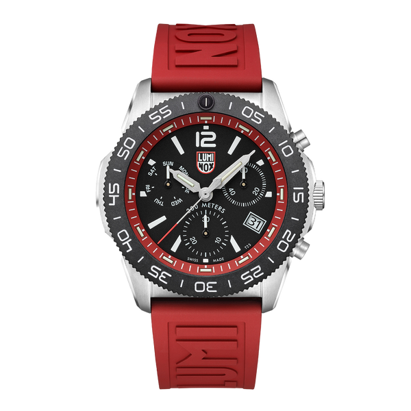 Luminox Pacific Diver Chronograph Red Band Men's Watch XS.3155